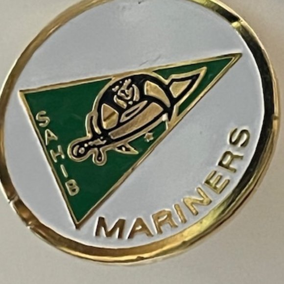 Mariners Unit of Sahib Shriners International Crescent Sword Lapel Hat Pin 1" - Picture 2 of 8